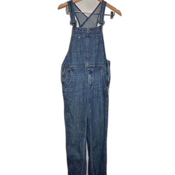 Free People Denim - We the Free Free People Denim Overalls Women's size 24 Blue Dungarees Coveralls